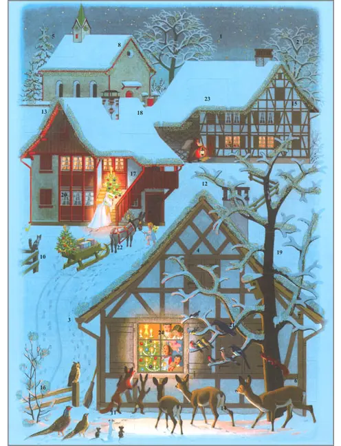 Adventskalender zu Chömed Chinde mir wänd singe